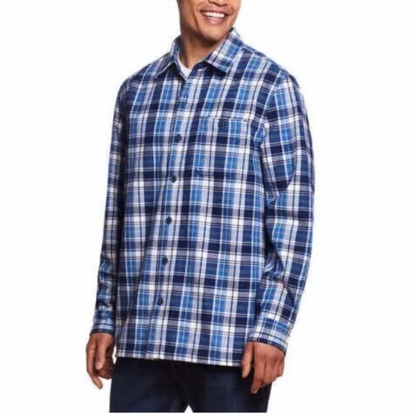 Weatherproof Vintage Men's Fleece Lined Plaid Flannel Shirt Jacket - Picture 2 of 7